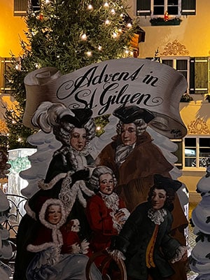 Weihnachtliche Stimmung am Wolfgangsee 4 St.Gilgen Eingang