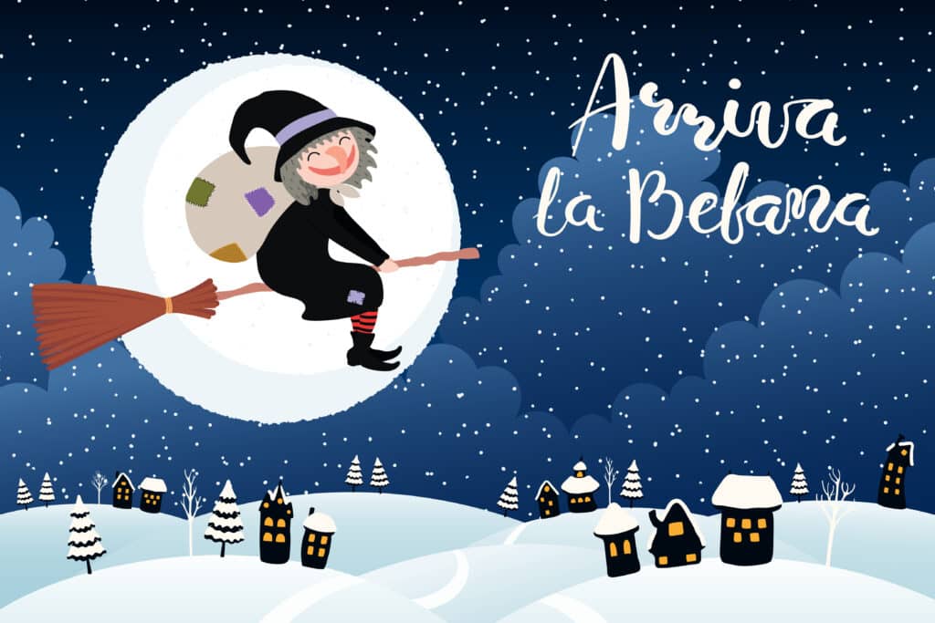 Arriva la Befana - Italian translation - Befana Arrives. Cute