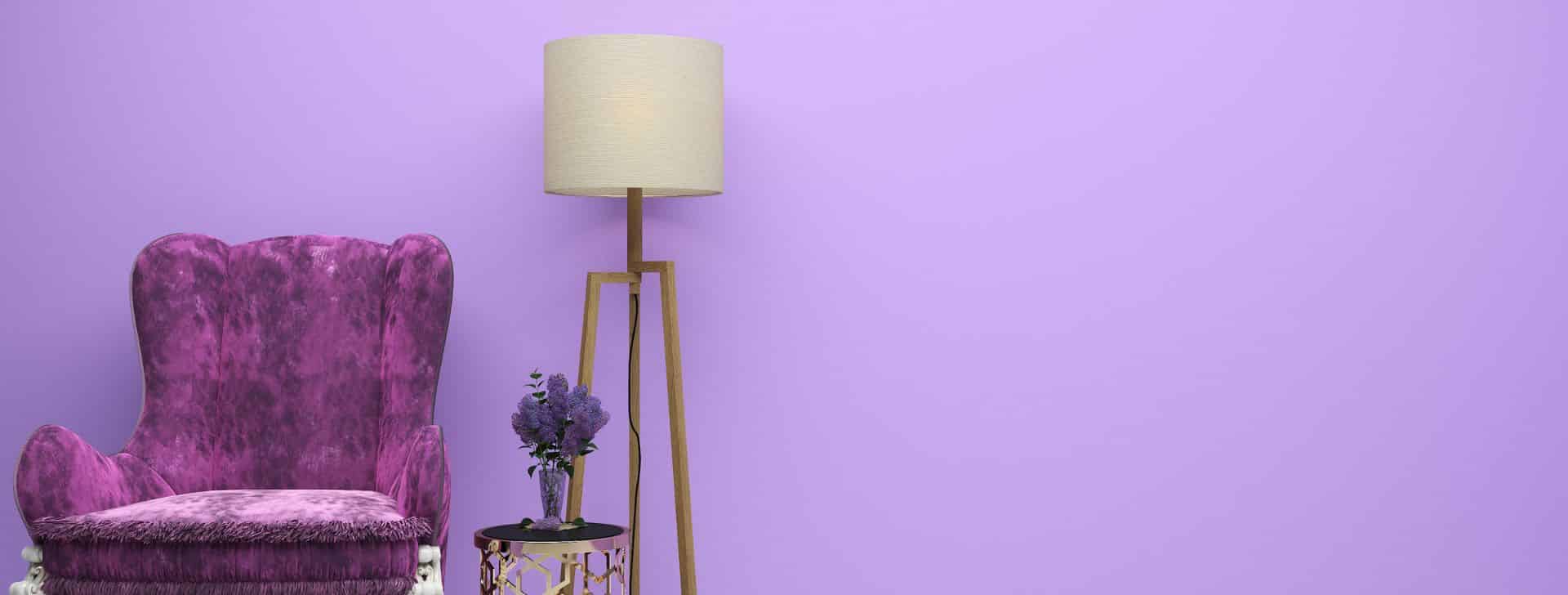 Farbenpsychologie Farbe violett in der Innenarchitektur