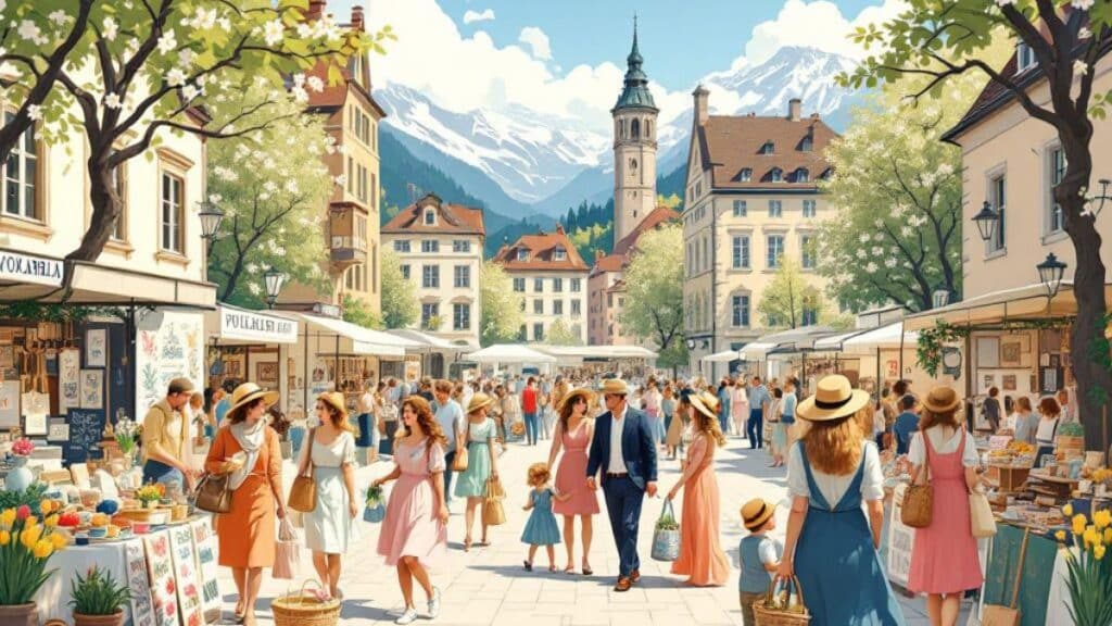 Südländische Heiterkeit und erste Sonnenstrahlen am Wasser für Kunsthandwerksmärkte in Kärnten.