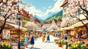 Das Grüne Herz Österreichs blüht auf: Frühlingsstimmung für Kunsthandwerksmärkte in der Steiermark.