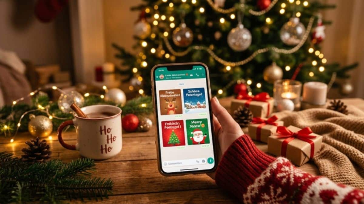 Weihnachtsbilder auf WhatsApp
